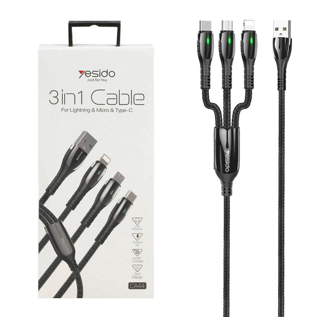 YESIDO (CA110) 4 in 1 Cable Type-c to 4 ports charging cable 